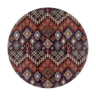 Tribal Art Boho Geometric Print Schneidebrett