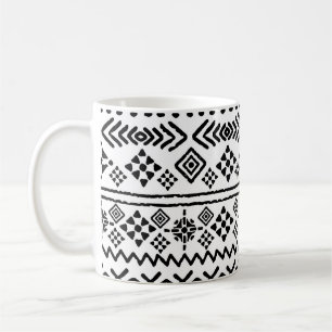 Tribal Art Boho: geometrisch nahtlos. Kaffeetasse