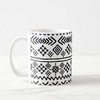 Tribal Art Boho: geometrisch nahtlos. Kaffeetasse