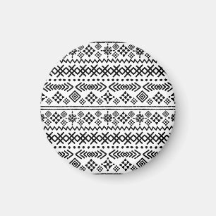 Tribal Art Boho: geometrisch nahtlos. Magnet