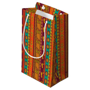 Tribal Art kleine Geschenktasche Geschenktüte
