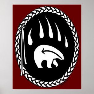 Tribal Art Posters Tribal Bear Art Prints Poster