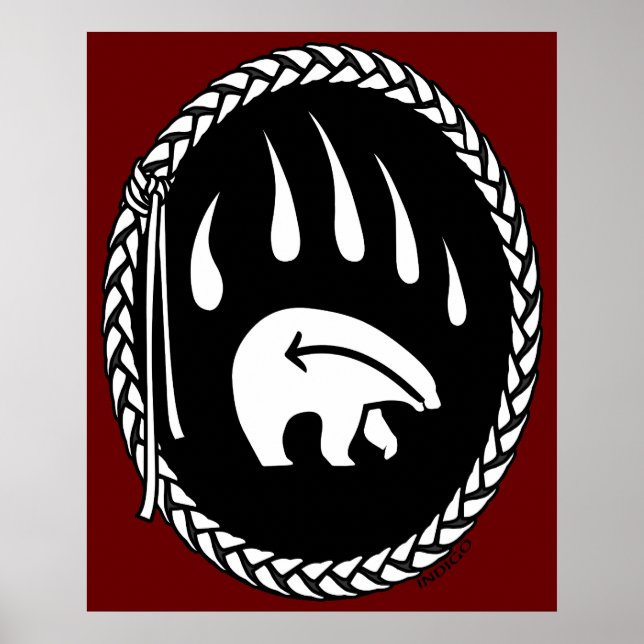Tribal Art Posters Tribal Bear Art Prints Poster (Vorne)