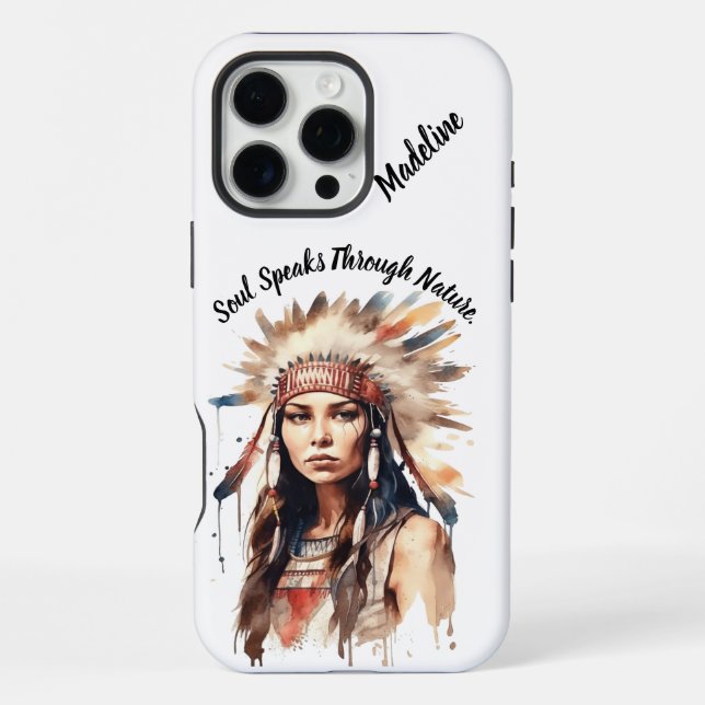 Tribal Artistic Touch iPhone 16 Pro Max Hülle (Rückseite)