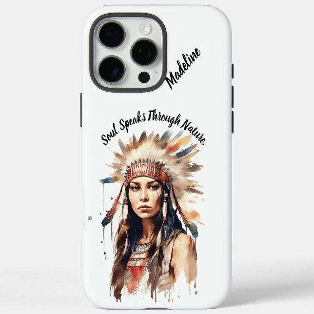 Tribal Artistic Touch iPhone 16 Pro Max Hülle (Rückseite)