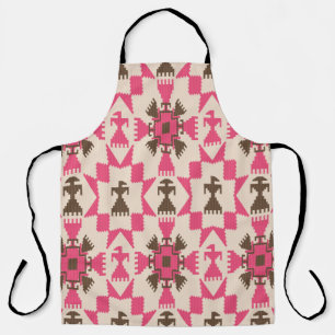 Tribal aztec abstrakt-nahtloses Muster Schürze