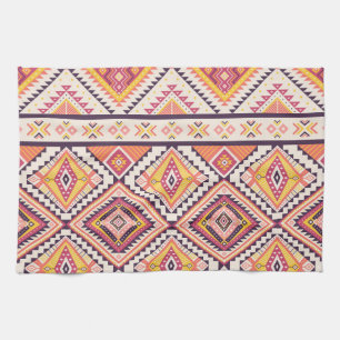 Tribal Aztec gestreift Nahtloser Hintergrund Geschirrtuch