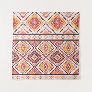 Tribal Aztec gestreift Nahtloser Hintergrund Wandteppich