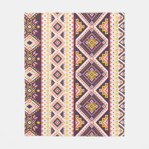 Tribal Aztec gestreifte, geometrische Muster. Fleecedecke