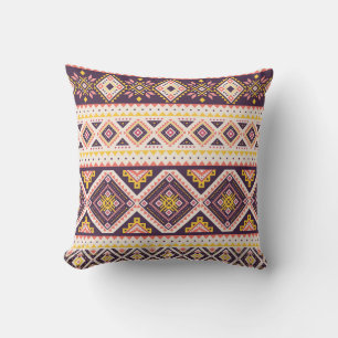 Tribal Aztec gestreifte, geometrische Muster. Kissen