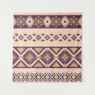 Tribal Aztec gestreifte, geometrische Muster. Wandteppich