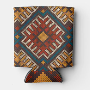 Tribal Aztec, Strickwollemuster. Dosenkühler
