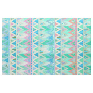 Tribal Aztec Zickzack Light Pastel Aquamarin Aqua Stoff