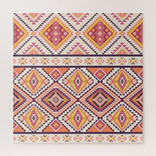 Tribal Aztek gestreifter nahtloser Hintergrund
