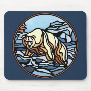Tribal-Bär-Kunst-Mauspad Stylishes Wildlife-Mauspa Mousepad