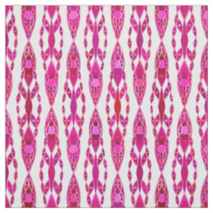 Tribal Batik - Burqundy und Fuchsia Pink Stoff
