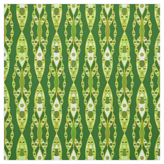 Tribal Batik - Dunkelgrün und Avocado Stoff (Muster)
