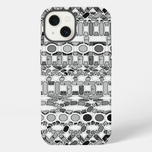 Tribal Batik - Grautöne iPhone Hülle
