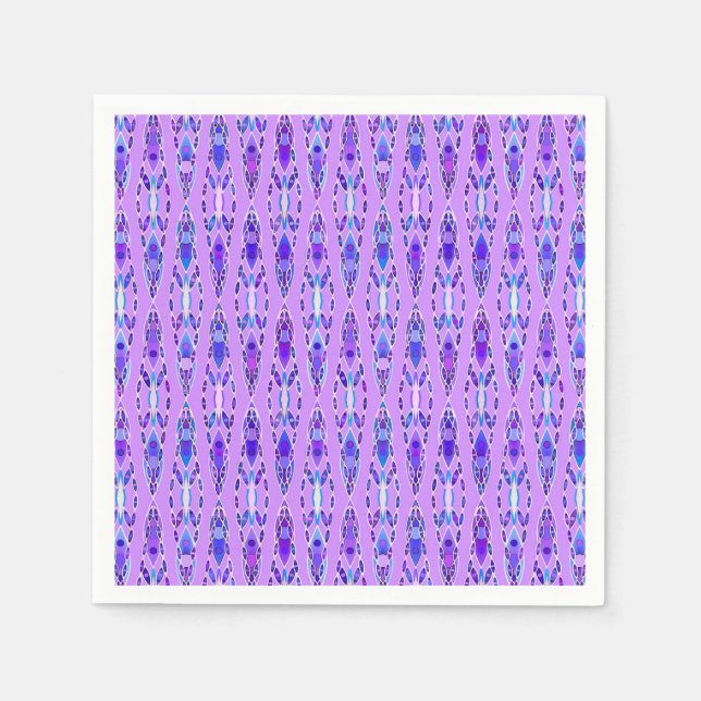 Tribal Batik - Lavender, Blue und Violet Serviette (Vorderseite)