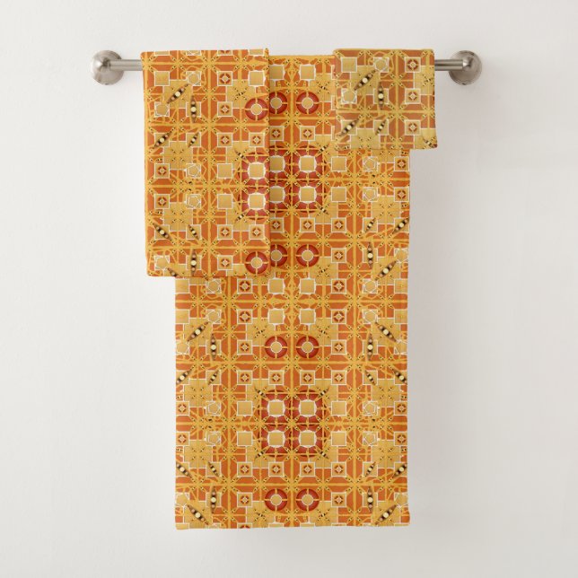 Tribal Batik, les nuances d'ambre et de Brown (En situation)
