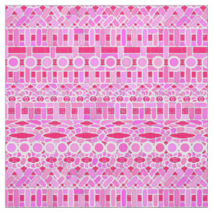 Tribal-Batik - Rosa-Farbtöne Stoff