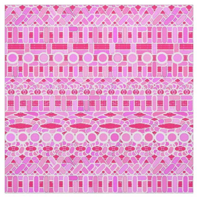 Tribal-Batik - Rosa-Farbtöne Stoff (Muster)