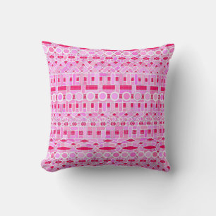 Tribal Batik - Rosa- und Orchideenfarben Kissen