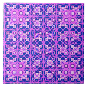 Tribal Batik - Schattierungen in lila Fliese