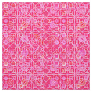 Tribal Batik - Schattierungen von Fuchsienrosa Stoff