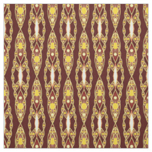 Tribal Batik - Schokolade braun und Beige Stoff