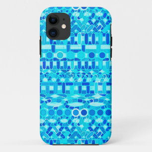 Tribal-Batik - Türkis, Aqua und Kobaltblau Case-Mate iPhone Hülle