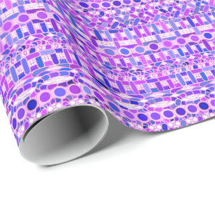 Tribal Batik - Violett-lila Farbtöne Geschenkpapier