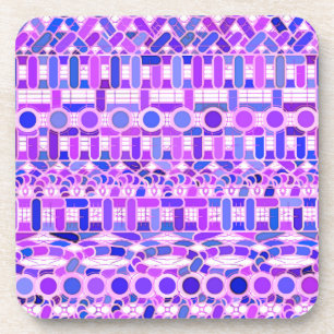 Tribal Batik - Violett-lila Farbtöne Getränkeuntersetzer