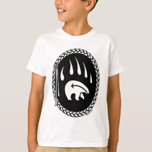 Tribal Bear Art Kinder T - Shirt Bärenkörper Kinde