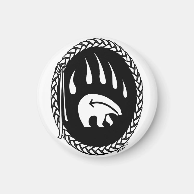 Tribal Bear Art Kühlschrankmagnet Naturerlebnis Al (Vorne)