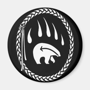 Tribal Bear Art Kühlschrankmagnet Naturerlebnis Al