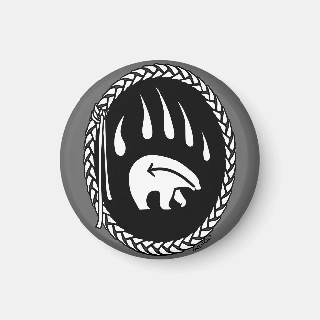 Tribal Bear Art Kühlschrankmagnet Naturerlebnis Al (Vorne)