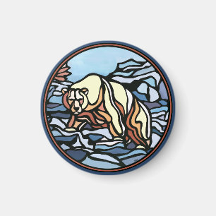 Tribal Bear Art Kühlschrankmagnet Wildlife Art Mag