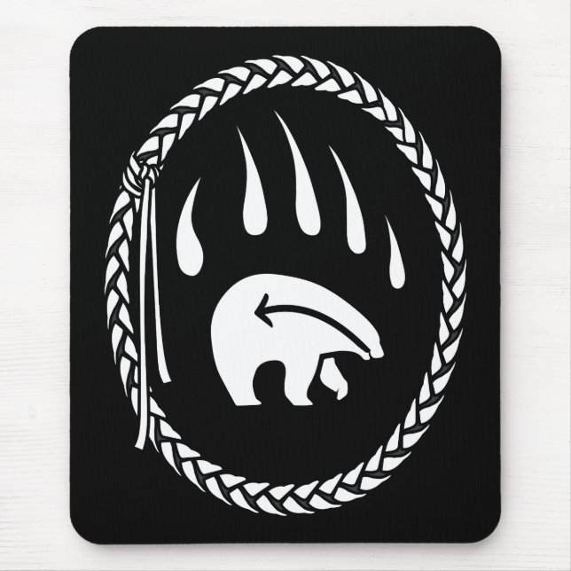 Tribal Bear Art Mousepad Stilvolle Wildlife Mousep (Vorne)