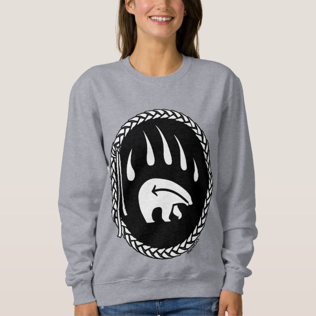 Tribal Bear Art Sweatshirt Bear Claw Sweatshirts (Vorderseite)