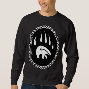 Tribal Bear Art Sweatshirt Native Bear Claw Shirts
