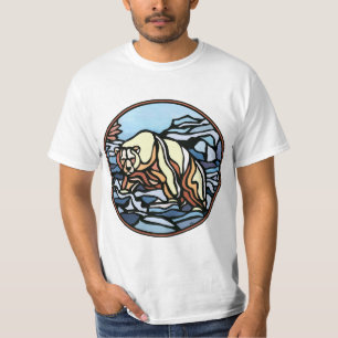 Tribal Bear Art T - Shirt Polar Bear Men's Shirt