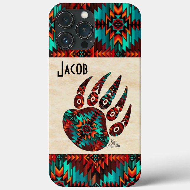 Tribal Bear Paw Case-Mate iPhone Hülle (Rückseite)