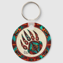 Tribal Bear Paw Schlüsselanhänger
