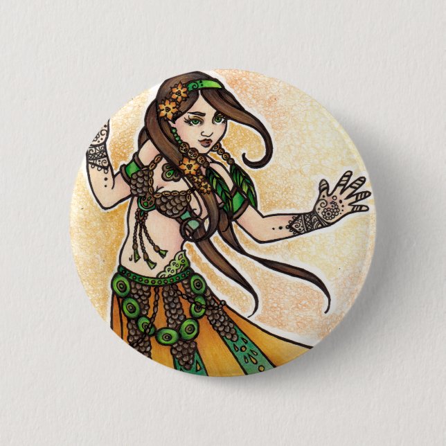Tribal Bly Dancer Button (Vorderseite)