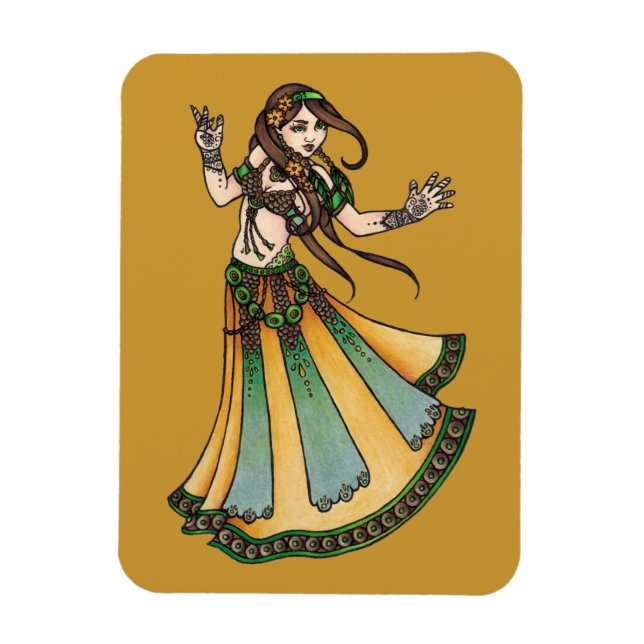Tribal Bly Dancer Magnet (Vertikal)