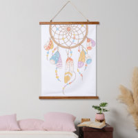 Tribal Boho Dreamcatcher auf Weiß