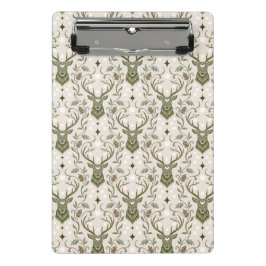 Tribal-Boho-Hirsch, Träumend von Hirschen Mini Klemmbrett