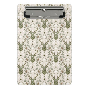 Tribal-Boho-Hirsch, Träumend von Hirschen Mini Klemmbrett
