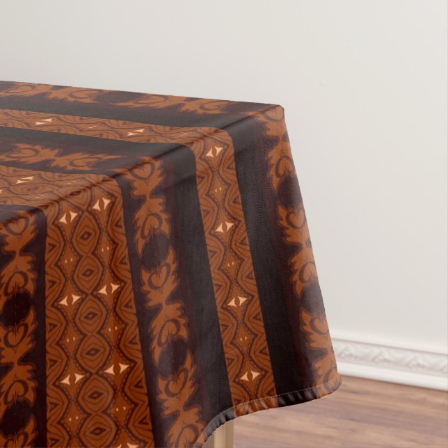 Tribal Brown & Black Pattern Tischdecke (Beispiel)